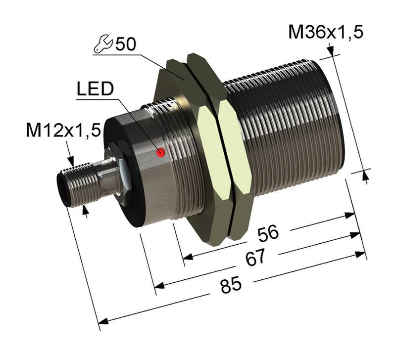 Выключатель бесконтактный PS2-36M85-12B11-C4 (ВБ2.36М.85.12.1.1.С4) МЕГА-К A8010-T1807
