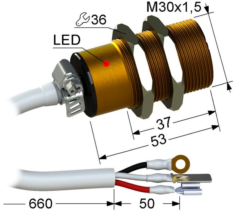 Выключатель бесконтактный PS2A-30M53-10B11-ZN (ВБ2А1.30М.53.10.1.1.Z) МЕГА-К A8010-80087392