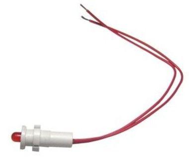 Лампа светодиодная СКЛ-17.1А-К-2-24 выводы гибкие под пайку 24В 50Гц/пост. диаметр посадочного отверстия 8мм УХЛ2.1 красн. Реле и Автоматика A8021-78105565