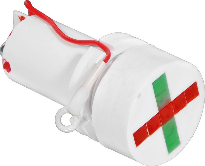 Лампа светодиодная СКЛ-14-КЛ-2-220-ИН индикатор направления 220В 50Гц/пост. диаметр посадочного отверстия 22мм УХЛ2.1 (два винт. контакта один гибкий вывод с наконечником под М3) красн./зел. Реле и Автоматика A8021-80069626