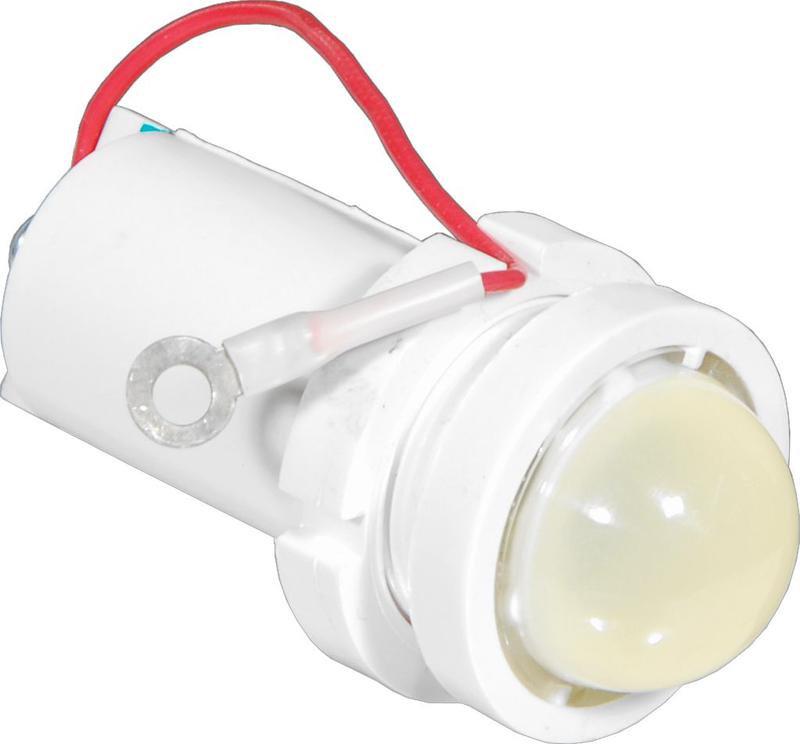 Лампа светодиодная СКЛ-11А-КЛМ-2-11 110В 50Гц/пост. диаметр посадочного отверстия 27мм УХЛ2.1 (два винт. контакта один гибкий вывод с наконечником под М3) красн./зел. матов. Реле и Автоматика A8021-80073562