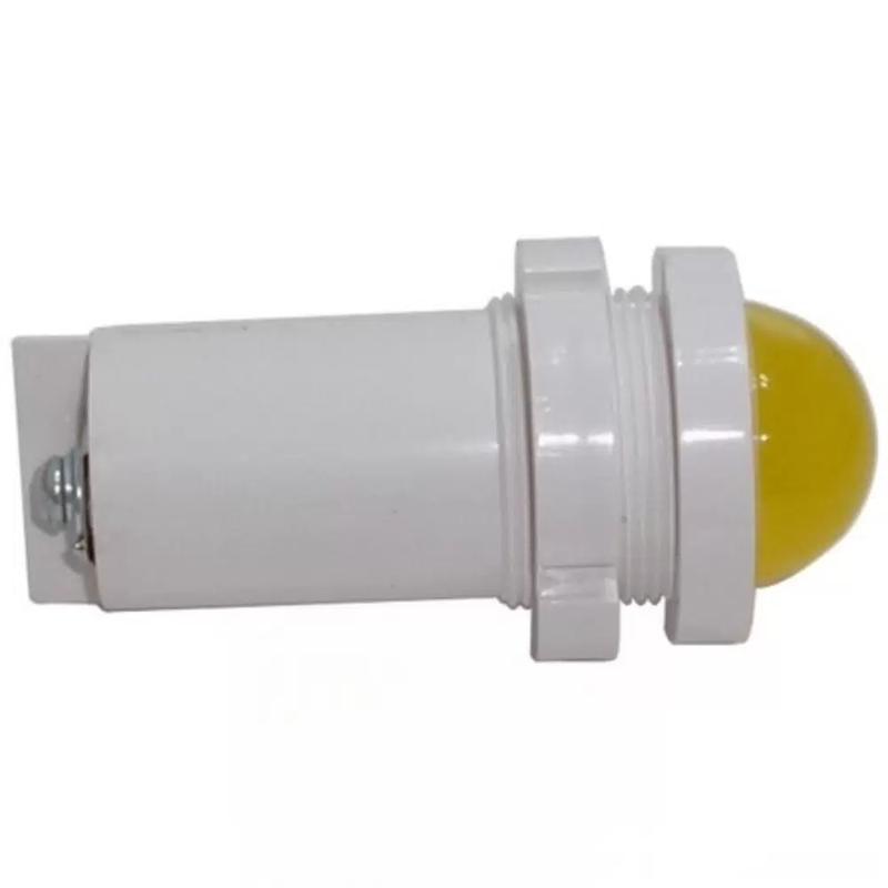 Лампа светодиодная СКЛ-14А-Ж-2-220(Р) с порогом срабатывания 140В 220В 50Гц/пост. диаметр посадочного отверстия 22мм УХЛ2.1 желт. Реле и Автоматика A8021-T1713