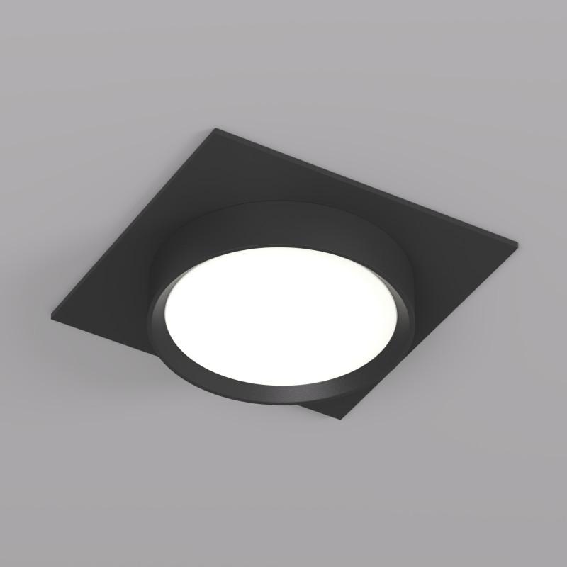 Светильник FLAT 15Вт GX53 IP20 LED встраив. алюм. черн. DENKIRS 772628