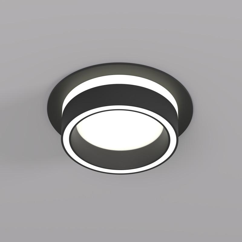 Светильник NIKO 15Вт GX53 IP20 LED встраив. акрил алюм. черн. DENKIRS 772632