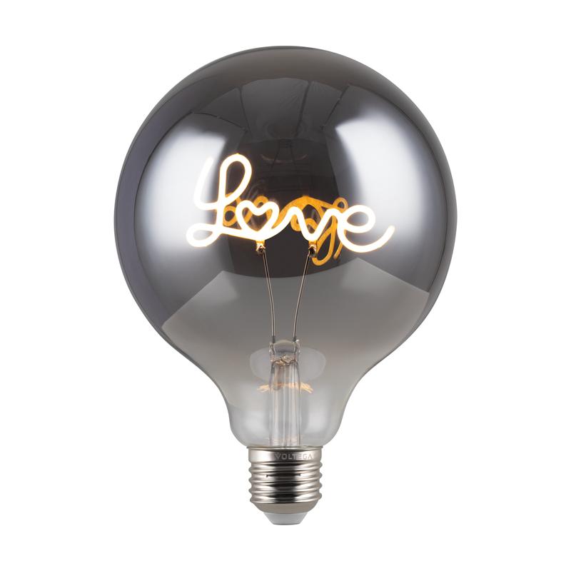 Лампа светодиодная филаментная Loft 271 G125 4Вт 3000К E27 Voltega 8523