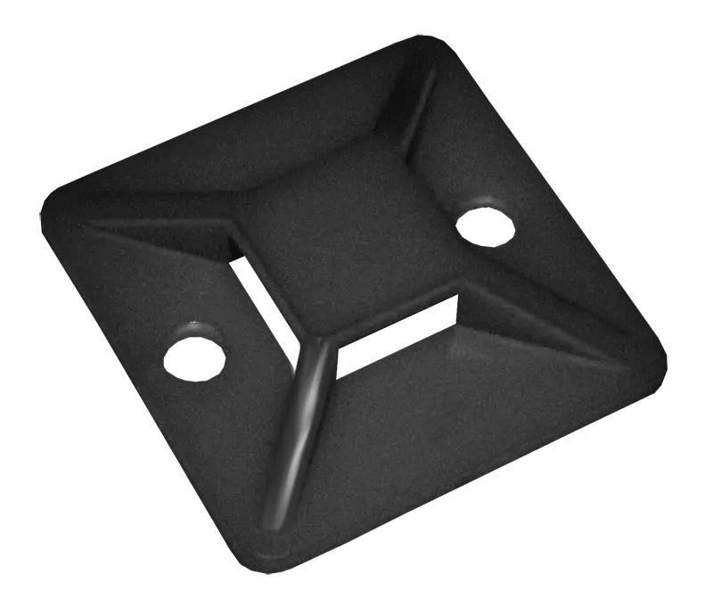 Площадка самоклеящаяся под хомуты PCP-SG 25х25-100BL PA6.6 черн. (уп.100шт) Jazzway 5055124