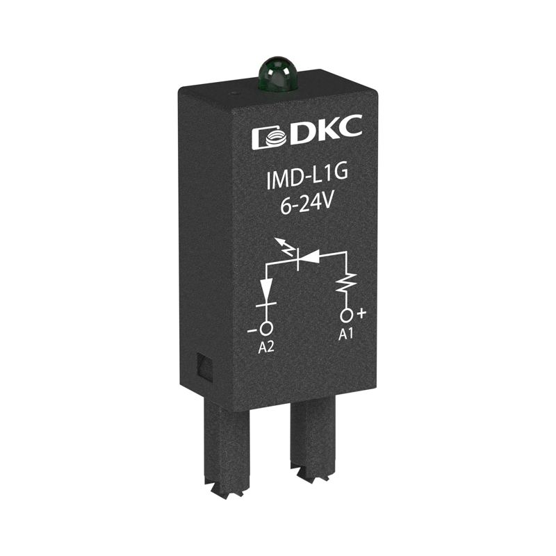Модуль индикации и защиты LED зел.+диод 6-24В DC DKC IMD-LDD1G