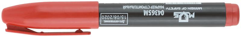 Маркер перманентный строительный красн. MOS 04365М