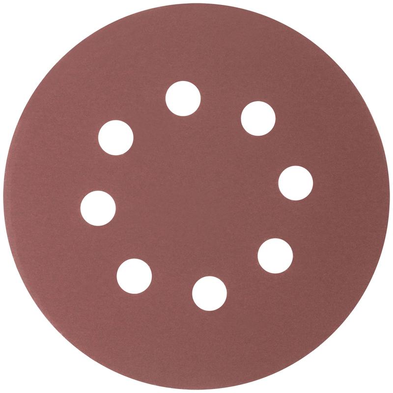 Круг шлифовальные с отверстиями (липучка) алюминий-оксидные 125мм Р 400 (уп.5шт) MOS 39841М