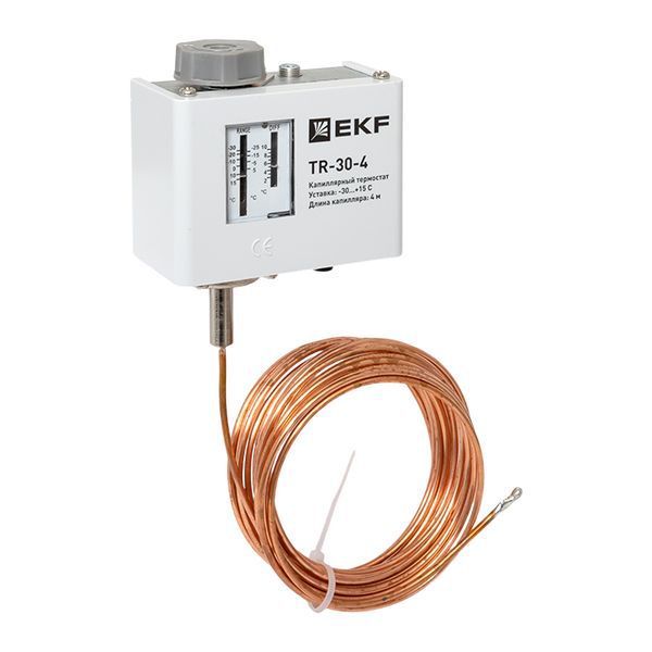 Реле температуры (термостат) капилляр 4м EKF TR-30-4