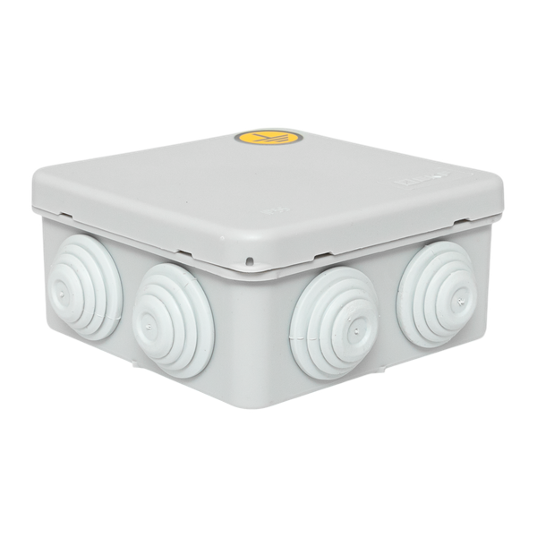 Коробка уравнивания потенциалов КУП-030-031 85х85х40 IP55 с крышкой наружн. для прямого монтажа 8 мембр. вводов сер. EKF plc-kmr-030-031-g