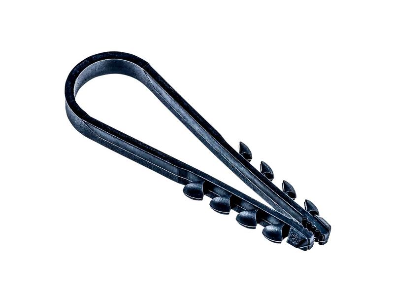 Дюбель-хомут PCD-R 19-25-65-100BL для круглого кабеля PA6.6 (уп.100шт) Jazzway 5054882