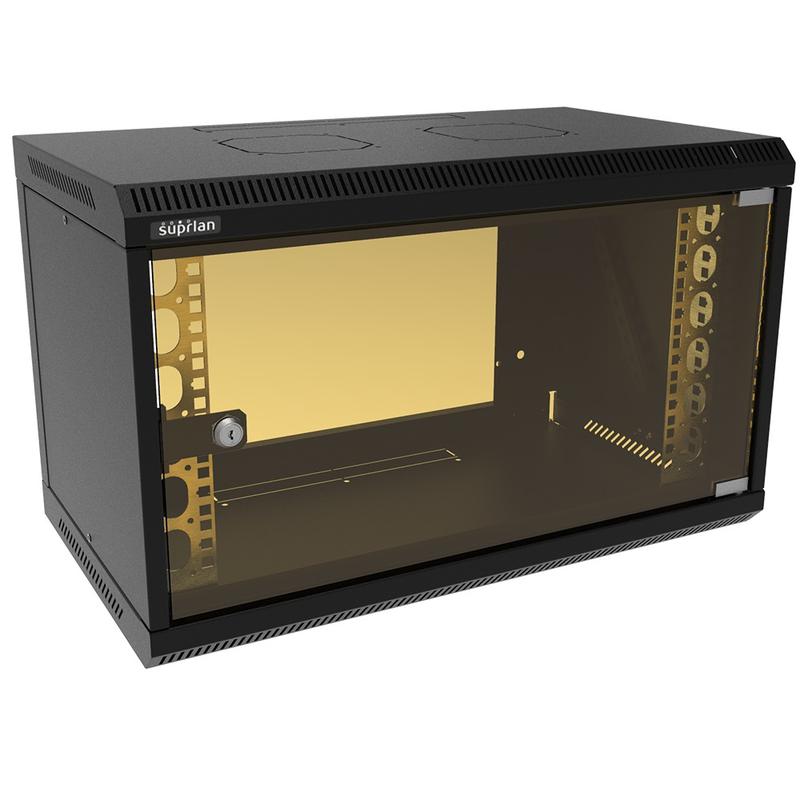 Шкаф телекоммуникационный настенный ТВЛ-6U-600-350-СР-9005 SUPRLAN 05-1060-B