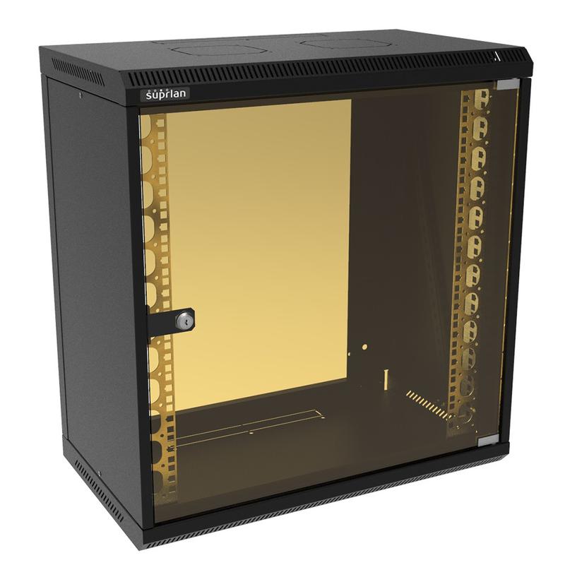 Шкаф телекоммуникационный настенный ТВЛ-12U-600-350-СР-9005 SUPRLAN 05-1200-B