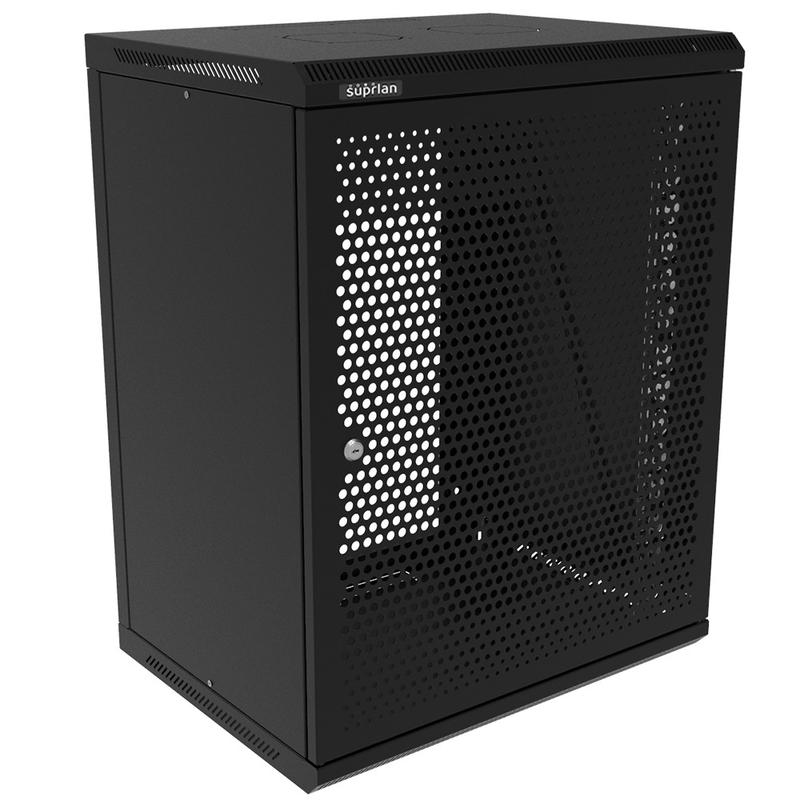 Шкаф телекоммуникационный настенный ТВС-15U-600-450-ПР-9005 SUPRLAN 05-2155-B