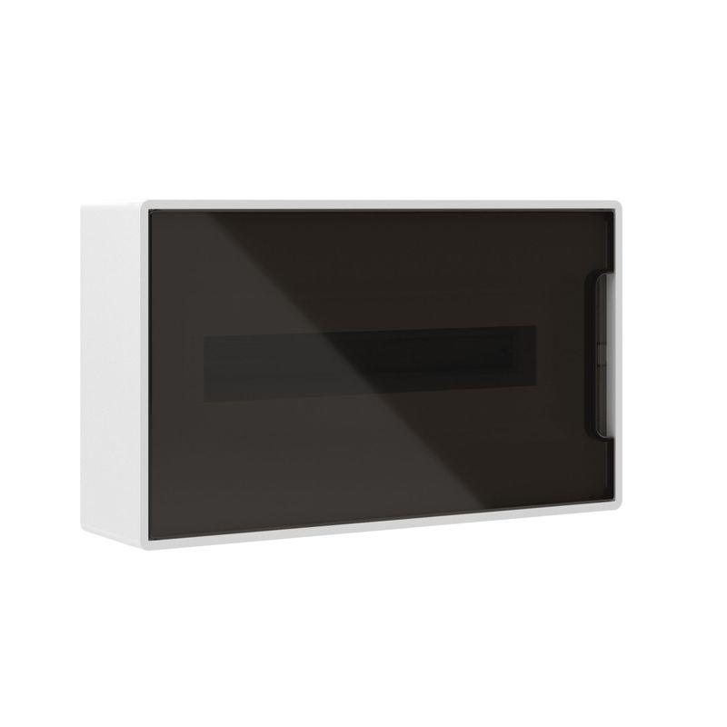 Щиток настенный 18мод. IP41 с тонированной дверцей с 2 шинами PEN на 8+10 отверст. бел. DKC F18W1WD