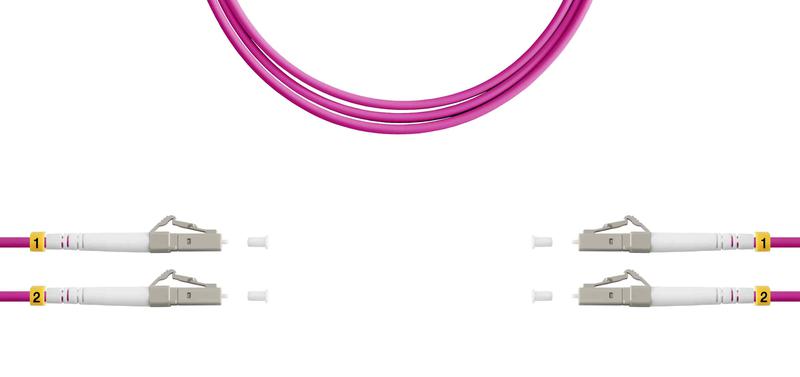 Патч-корд ВО MM(OM4) LC/UPC-LC/UPC 3.0мм duplex LSZH 2м SUPRLAN 09-12077
