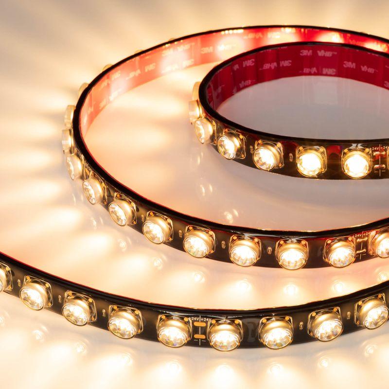 Лента светодиодная FLT-PS-A42-BLACK-23mm 24V Warm 2700К 21Вт/м IP67 15deg герметичная (уп.5м) Arlight 049301