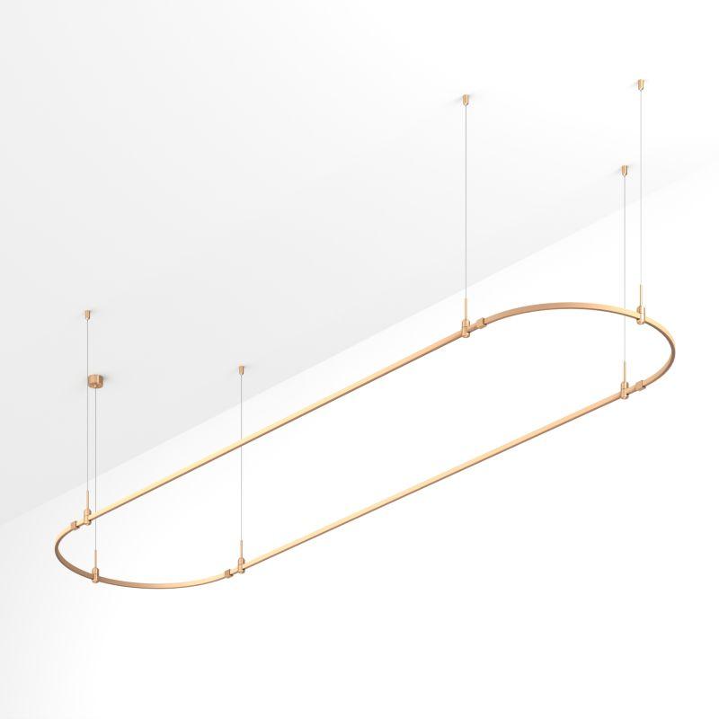 Трек ART-APRIORI-OVAL-HANG-4000х1000 GD IP20 метал. Arlight 054525