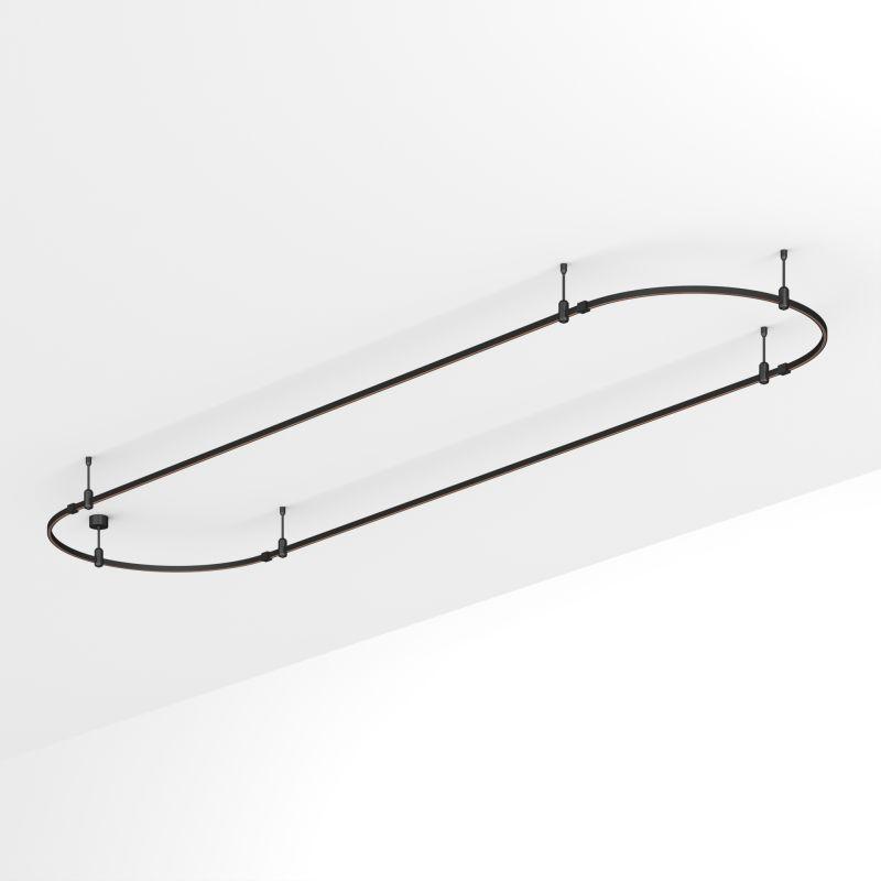 Трек ART-APRIORI-OVAL-ROD-200-4000х1000 BK IP20 метал. Arlight 048511