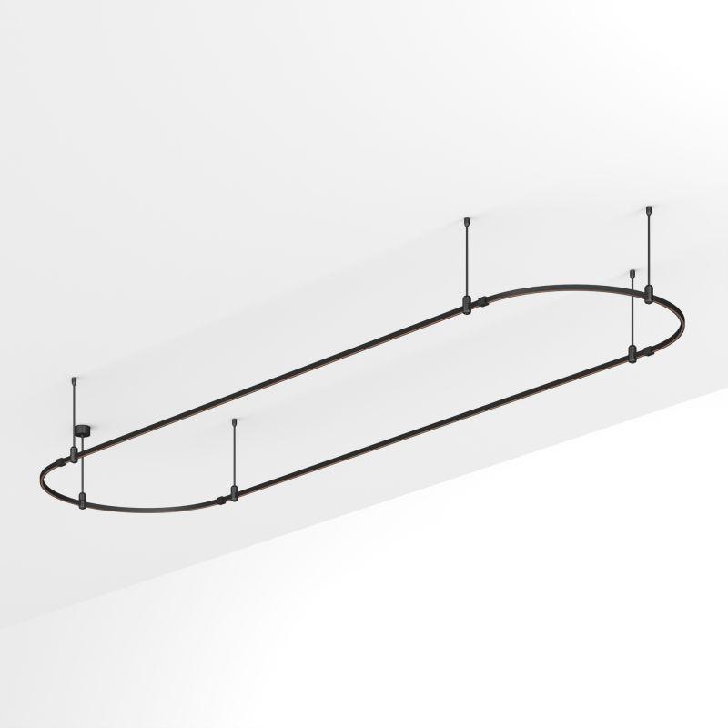 Трек ART-APRIORI-OVAL-ROD-400-4000х1000 BK IP20 метал. Arlight 048512