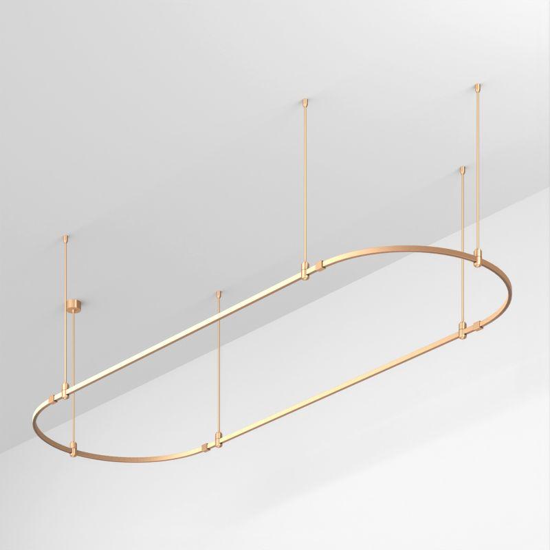 Трек ART-APRIORI-OVAL-ROD-800-3000х1000 GD IP20 метал. Arlight 048504