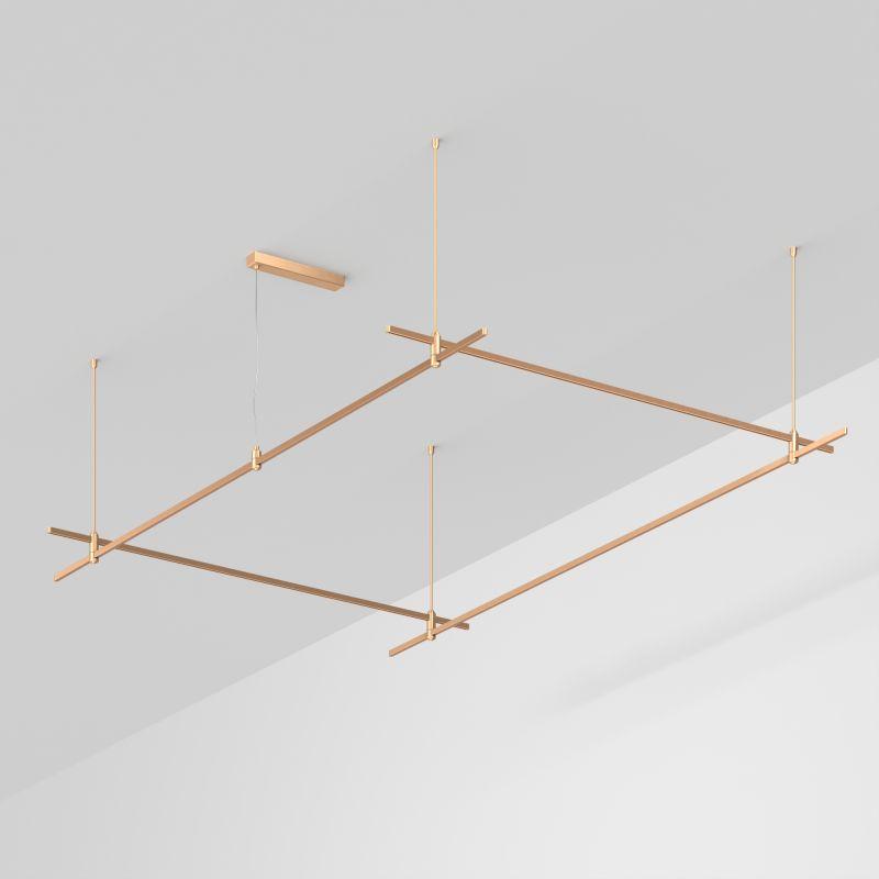 Трек ART-APRIORI-RECTANGLE-ROD-800-3000х2000 GD IP20 метал. Arlight 054513