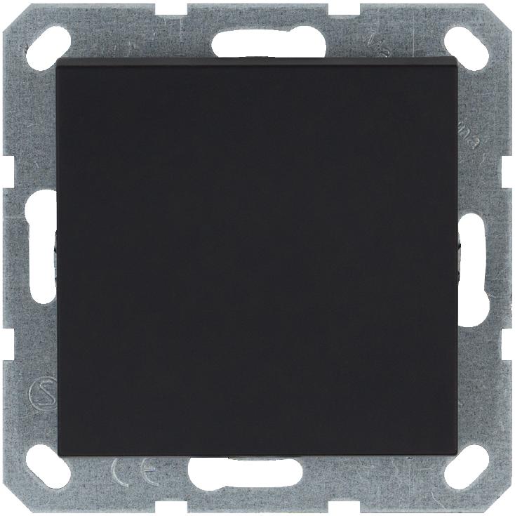 Переключатель перекрестный 1-кл. 10А IP20 механизм черн. матов. soft touch Jasmart G3013PB