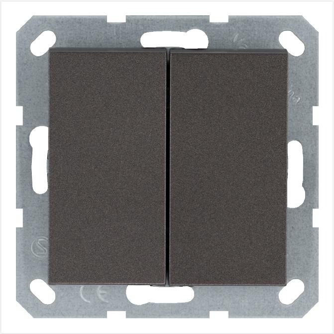 Переключатель перекрестный 2-кл. 10А IP20 механизм мокко Jasmart G3014Z