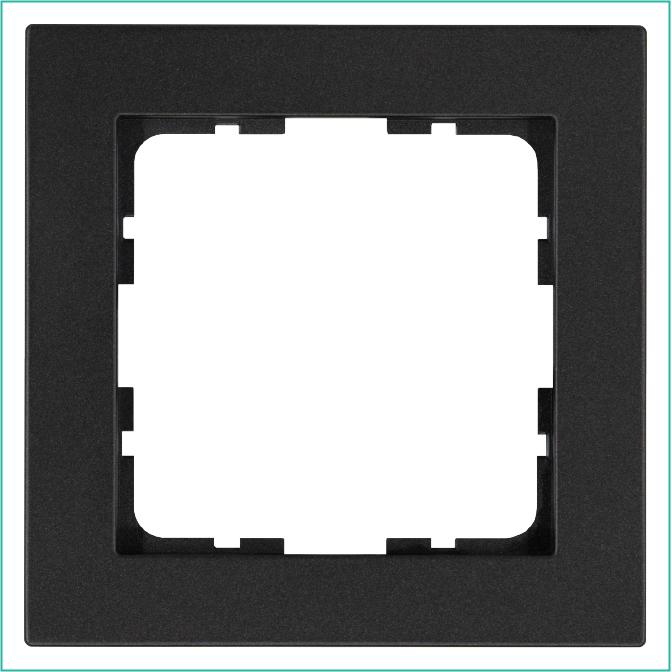 Рамка 1-м G-Classic антрацит Jasmart G1001B