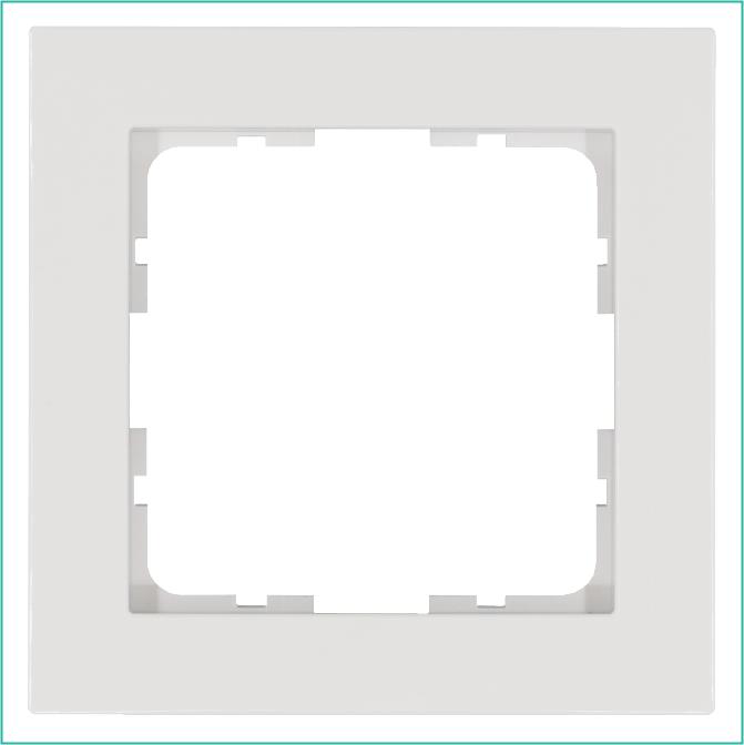 Рамка 1-м G-Classic бел. глянцевый Jasmart G1001W