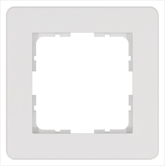 Рамка 1-м G-Flex бел. глянцевый Jasmart G1101W