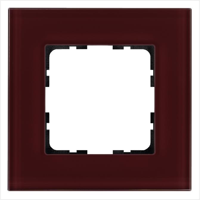 Рамка 1-м G-Glass стекло гранат. JasmartG1001GH