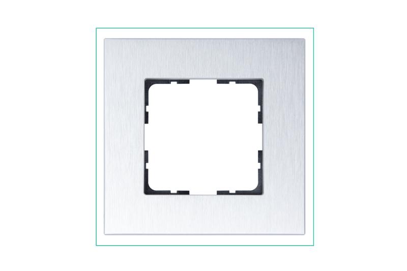 Рамка 1-м G-Metal метал. алюм. Alum Jasmart G1001AS