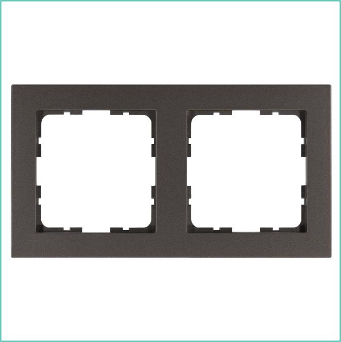 Рамка 2-м G-Classic мокко Jasmart G1002Z