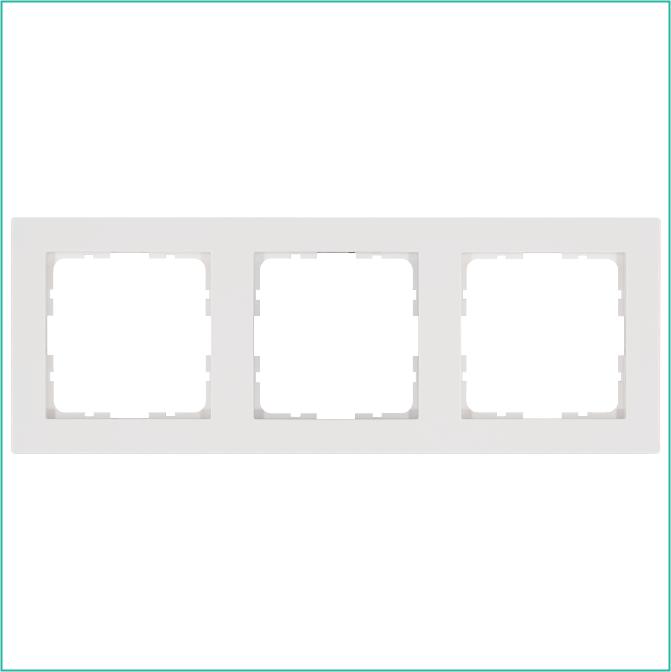 Рамка 3-м G-Classic бел. глянцевый Jasmart G1003W