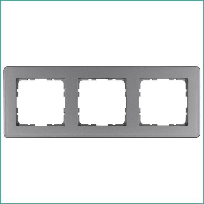 Рамка 3-м G-Flex алюм. Jasmart G1103S