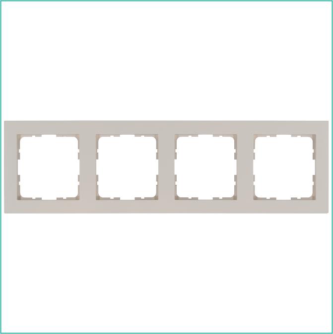 Рамка 4-м G-Classic тауп Jasmart G1004T