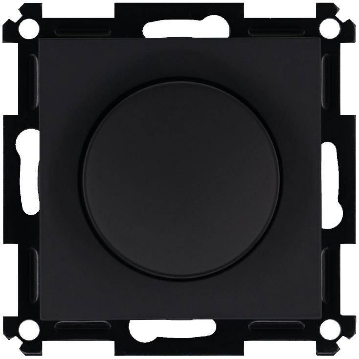 Светорегулятор поворотно-нажимной универс. (диммер) 3-500Вт LED 3-250Вт HV - 500Вт механизм бел. Jasmart G4012PB-500RV