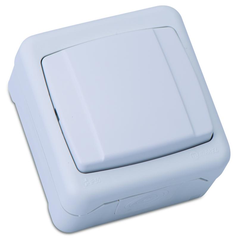 Выключатель 1-кл. IP55 бел. Makel 36001001