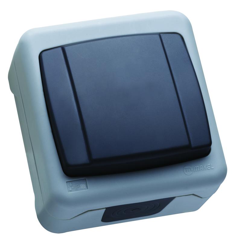 Переключатель проходной IP55 сер. Makel 36064020
