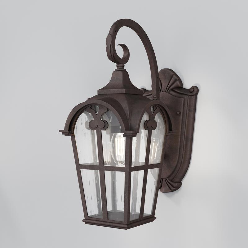 Светильник Albion 1х60Вт E27 IP44 бра настен. Maytoni O413WL-01BZ