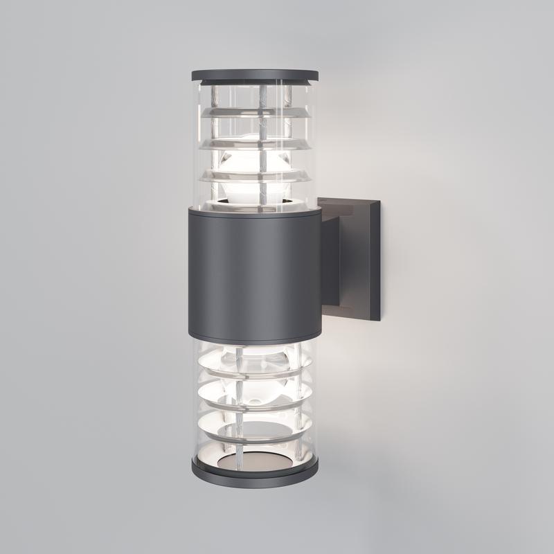 Светильник Bronx 2х60Вт E27 IP54 бра настен. Maytoni O576WL-02GR