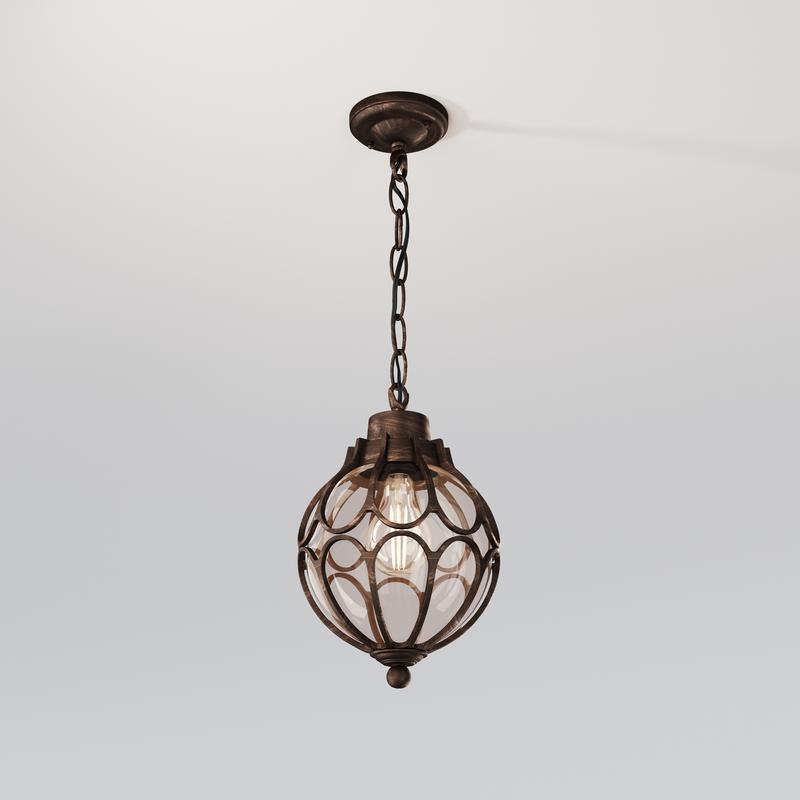 Светильник Via 1х60Вт E27 IP44 подвесной Maytoni O024PL-01G