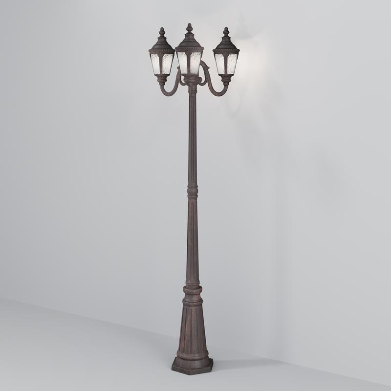 Светильник Goiri 2х60Вт E27 IP44 садово-парковый Maytoni O028FL-03BZ