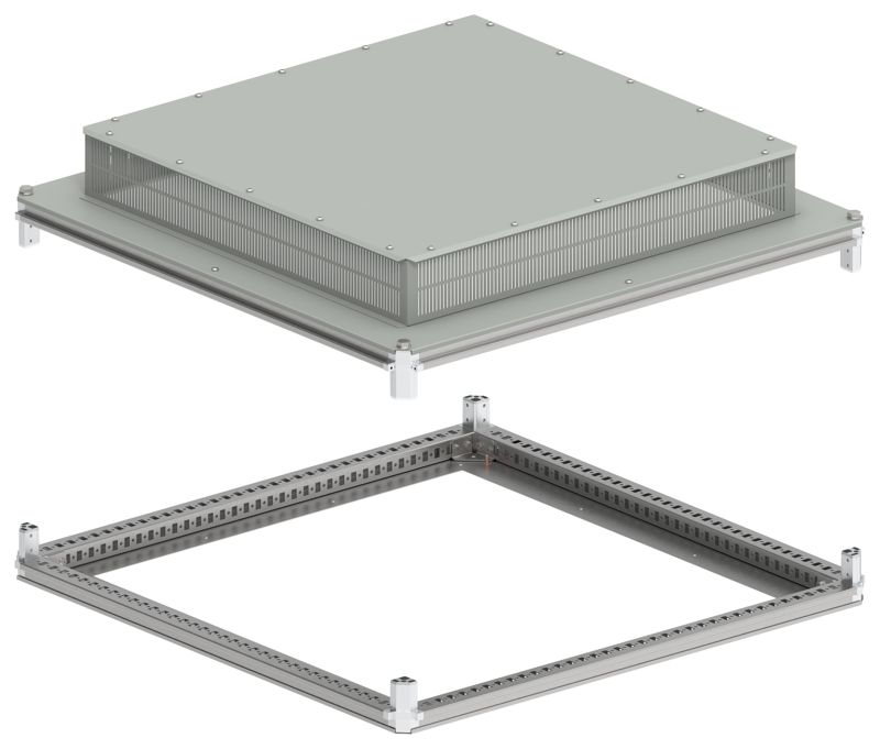 Крыша и основание 1000х1000 IP31 FORMAT под фланец IEK FO-00-KOF-100-100-31