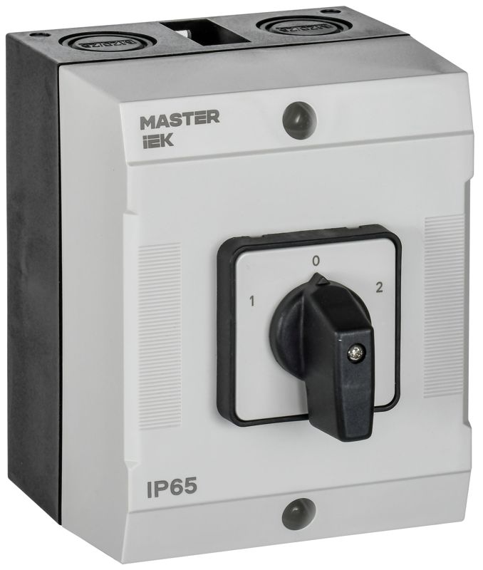 Переключатель кулачковый 10А (сх. 52) в боксе стандартная рукоятка IEK MI-CS20-010-052