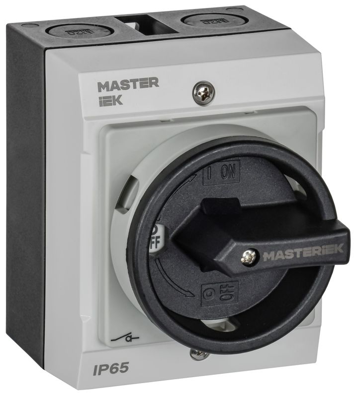 Переключатель кулачковый 16А (сх. 10) в боксе закрытая рукоятка IEK MI-CS21-016-010