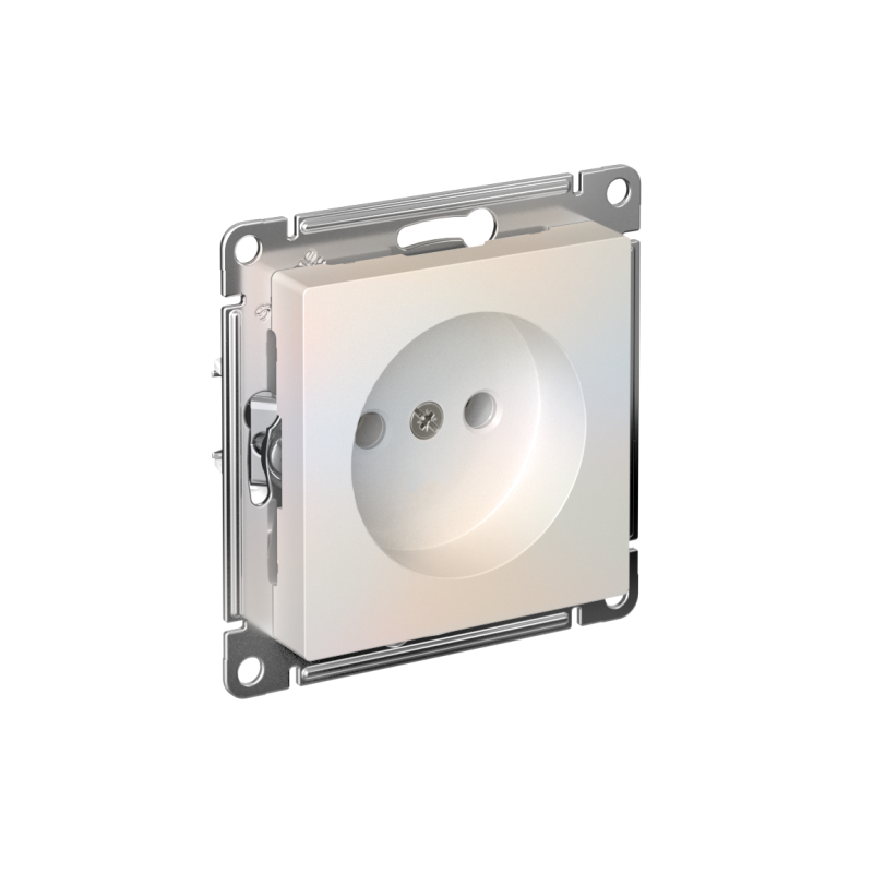Розетка AtlasDesign 16А без заземл. без шторок быстрозажим. клем. механизм жемчуж. SE ATN000441S