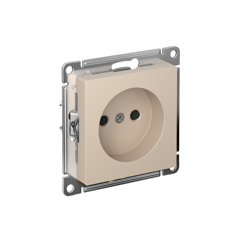 Розетка AtlasDesign 16А без заземл. защ. шторки быстрозажим. клем. механизм песочн. SE ATN001249S
